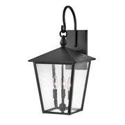 Applique esterna nera E14 3x40W Huntersfield Hinkley