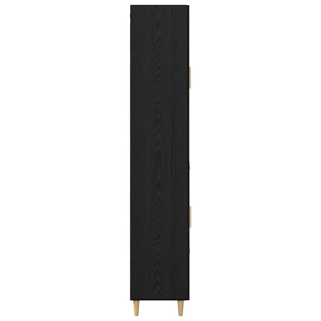 Credenza Rovere Nero 34,5 x 34 x 180 cm Legno multistrato 3416223
