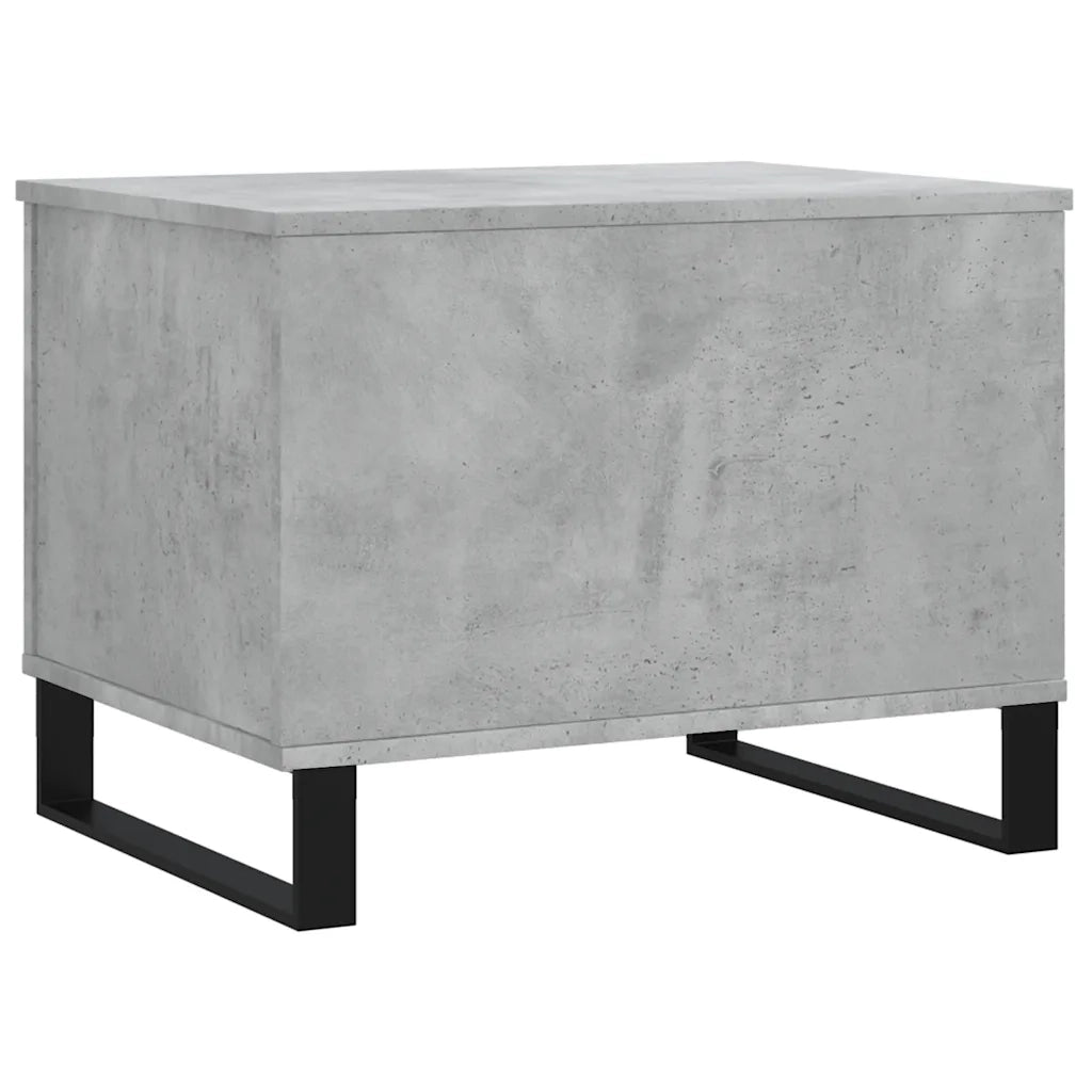 Tavolino Salotto-Tavolino da soggiorno-Tavolo Grigio Cemento 60x44,5x45 cm Legno Multistrato 993403