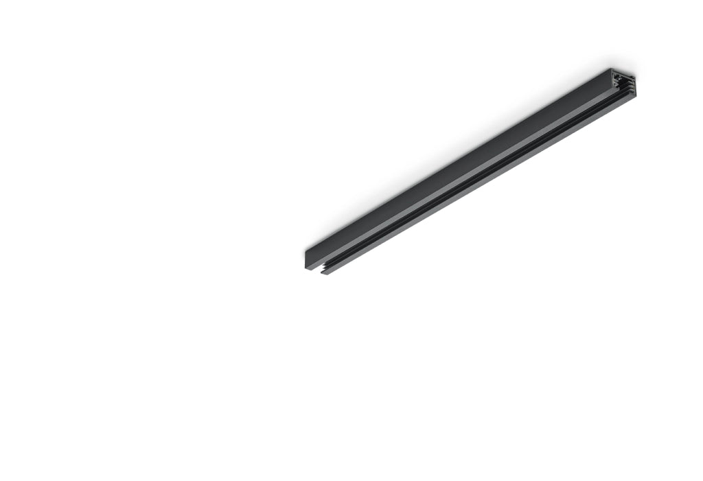 Binario per Faretti Spot in Metallo Nero 50 cm Duoline GD Trio