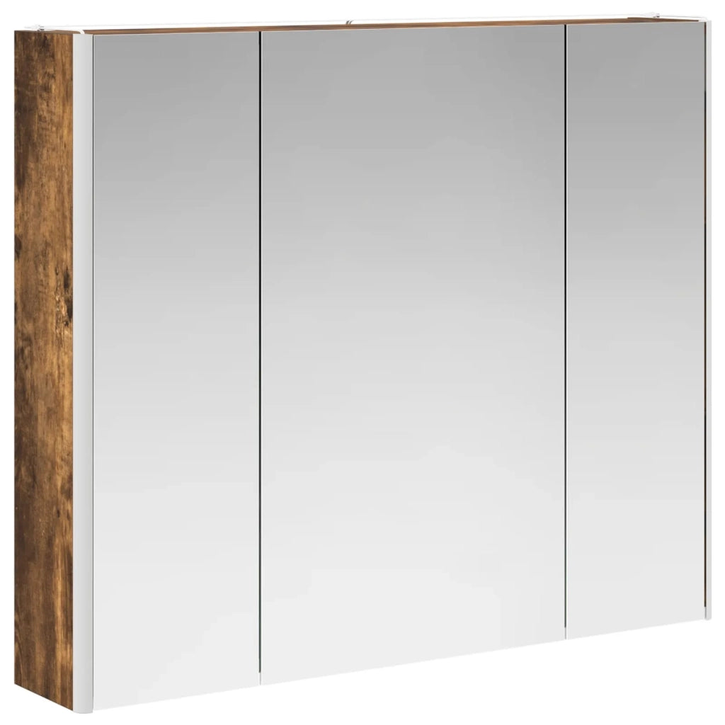 Mobiletto per specchio da bagno Legno vecchio 889269