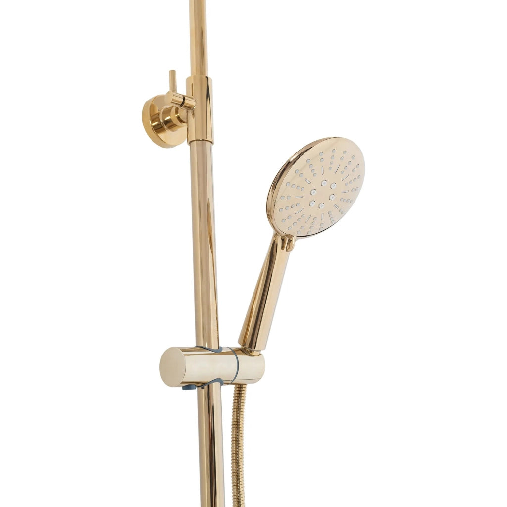 Set Doccia Da Incasso Con Termostatato Lungo Gold