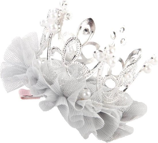 Spille per bambine con tulle - Argento - Accessori per bambini