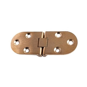 CERNIERA A BISCOTTO 80x30 mm senza fermo - Bronzata - 50 pezzi