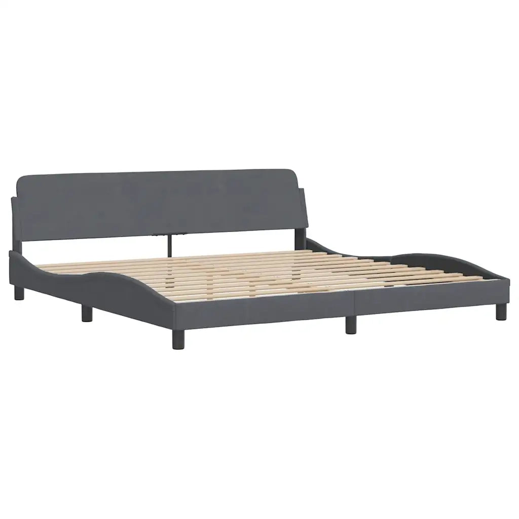 Giroletto Dover Grigio Scuro 200x200 cm Velluto 373253