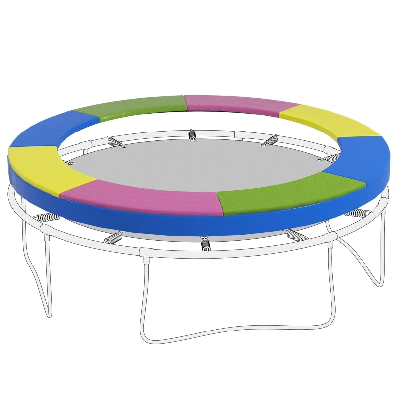 Copertura bordo trampolino impermeabile e resistente al sole in plastica per esterno multicolore Ø244×30 cm