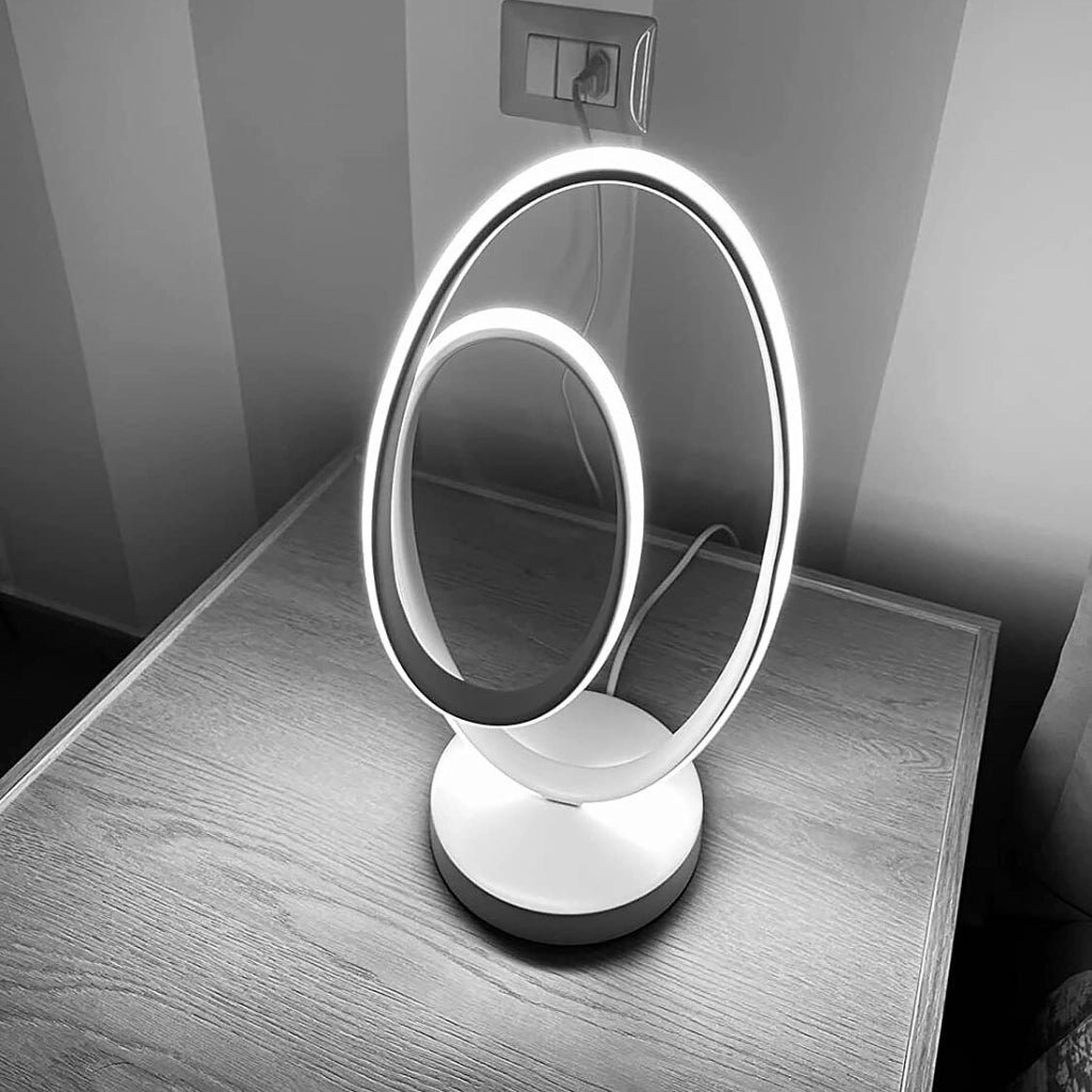 Lampada da Scrivania Comodino Notturna alta Illuminazione a Led Design Moderno