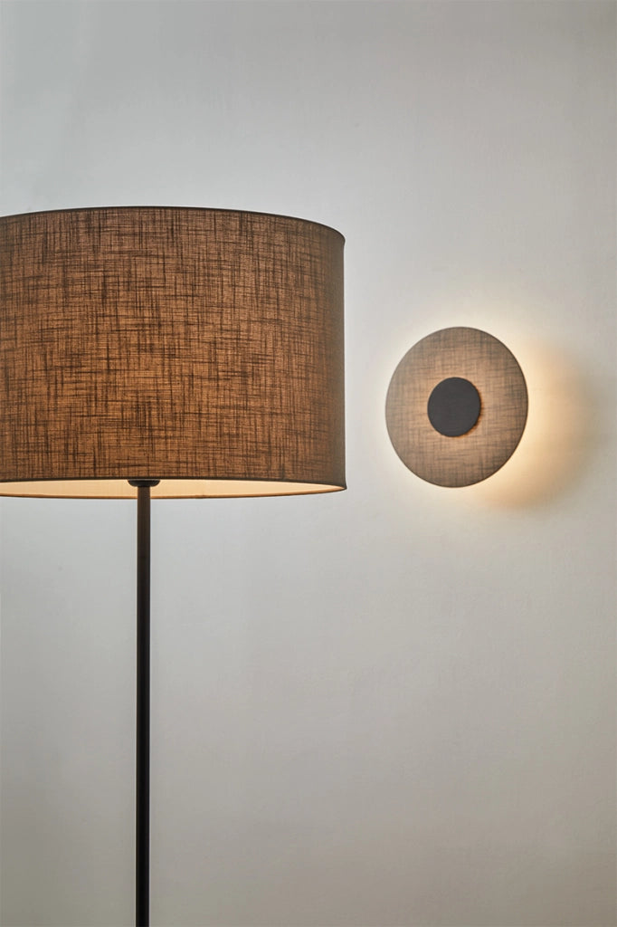 Vivien Sospensione Bianca, Paralume Conico Grigio, Attacco E27, Potenza 75W, IP20, Diametro 48cm - Rossini Illuminazione