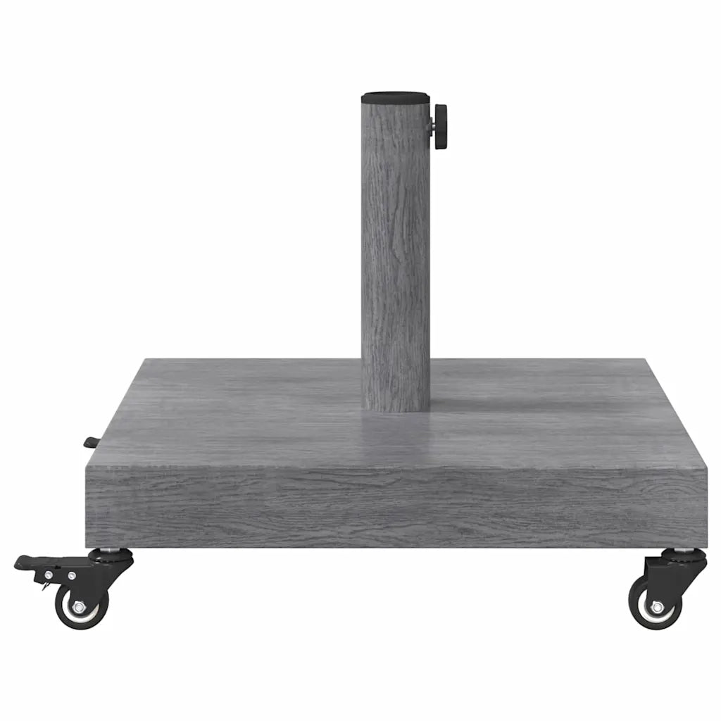 Base per Ombrello da Esterno Aspetto legno grigio scuro