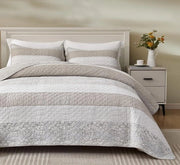 Set di coperte a patchwork stile - 3 pezzi - cotone - 108" x 96