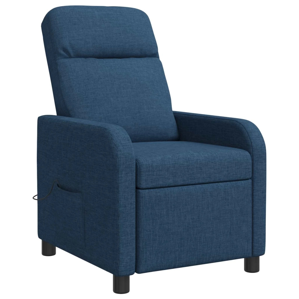 Poltrona Massaggiante Blu Tessuto 42034947