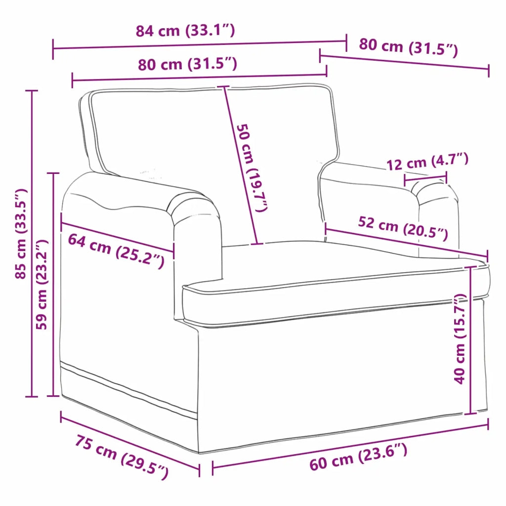 Set di divani 2 pcs Grigio chiaro 201 x 80 x 85 cm Tessuto 3407604