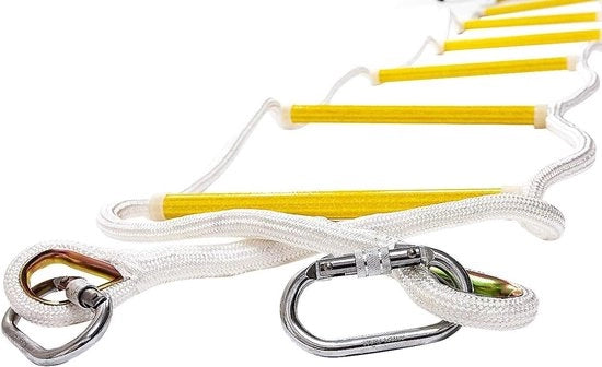 Scale 2,5 m - Resistente al fuoco - Scala di sicurezza - Riscaldabile - Capacità di carico fino a 900 kg - Striscia riflettente - Scala di emergenza