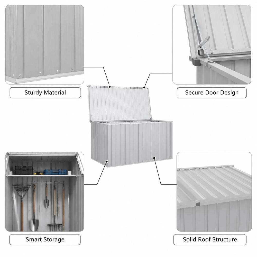 Garden Box Grey 171x99x93 Cm