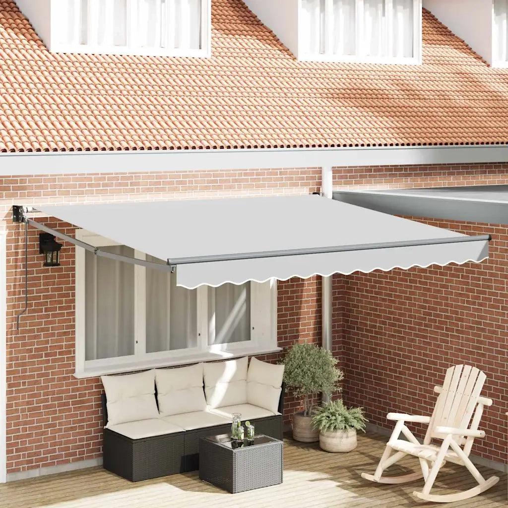 Tenda da Sole Antracite 3,5 x 2,5 m Metallo 362032