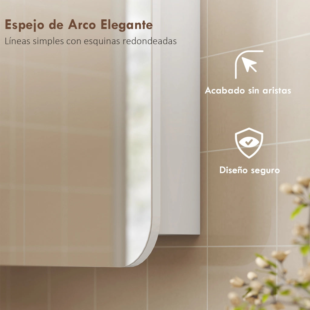 Specchio Armadietto Bagno ¨C Xylo ¨C Bianco 68x13x66 cm 2 Ante Ripiani