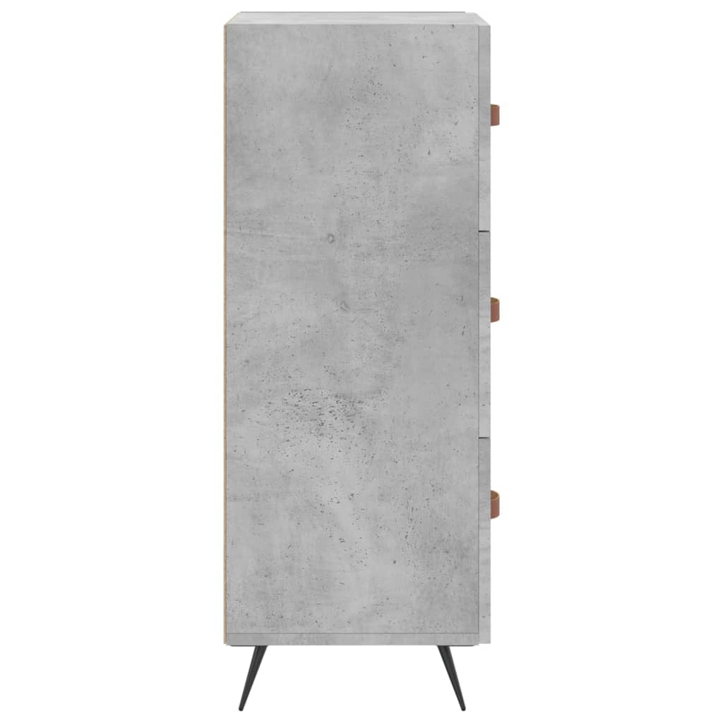 Buffet credenza cassettiera mobiletto mobile contenitore organizer per cucina soggiorno salotto 34,5 x 34 x 90 cm legno ingegnerizzato grigio 02_0031875