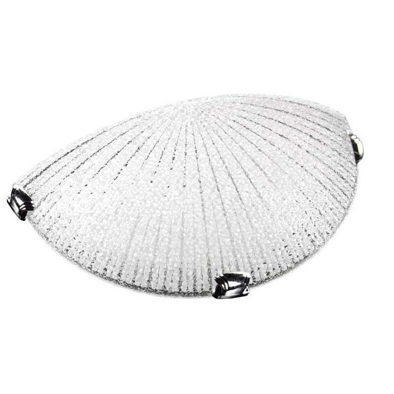 LAMPADA APPLIQUE IN VETRO A MEZZA LUNA DA 30 CM