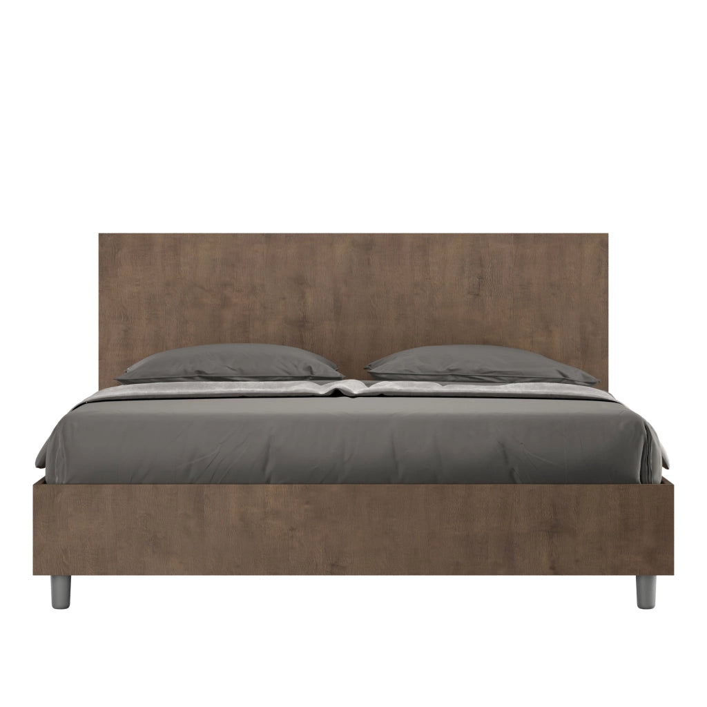 BS COM Letto matrimoniale contenitore 160x200 noce
