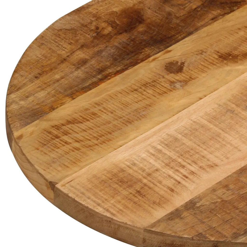 Dessus de table 100x50x3,8cm ovale bois massif de manguier brut