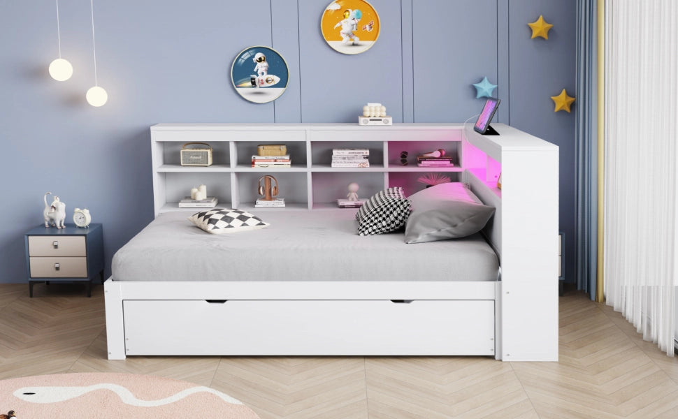 letto in legno bianco 116 x 222;3 cm