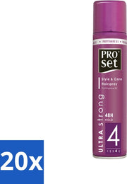 20 x Spray per Capelli Ultra Forte 300 ml - Spray per Capelli - Fissaggio per 48 Ore - Fissaggio Ultra Forte - Provitamina B5 - Capelli Sani