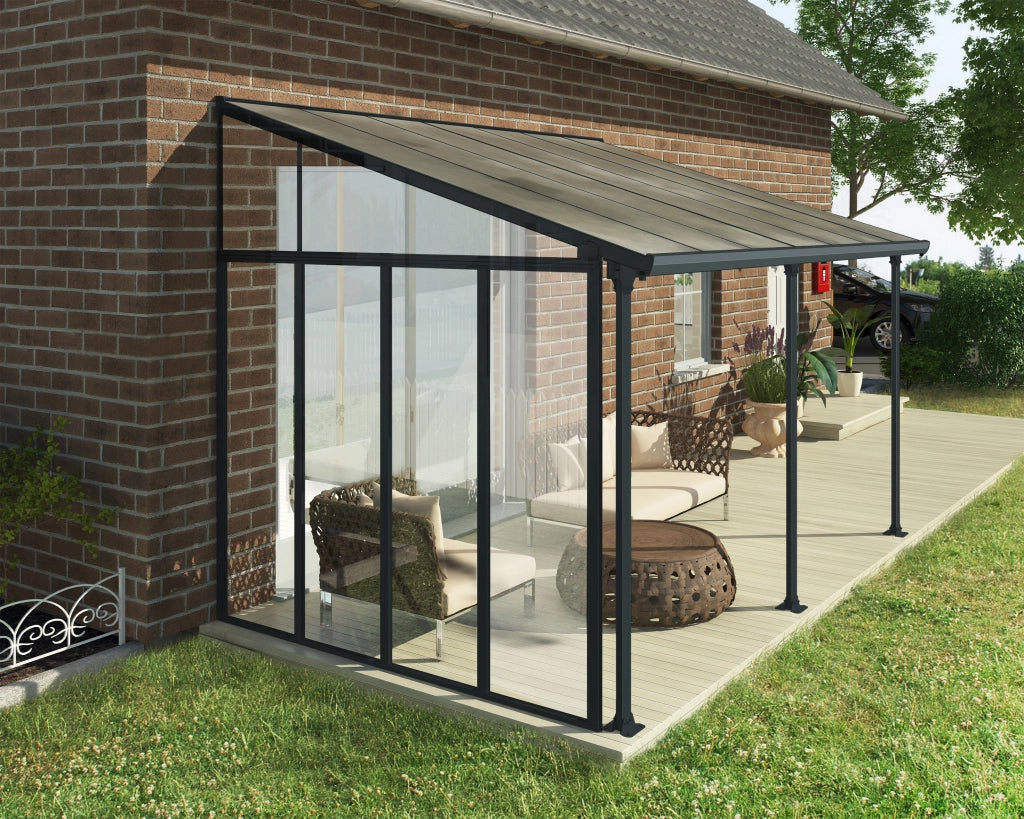 Parete laterale 3m Pergola Grigio