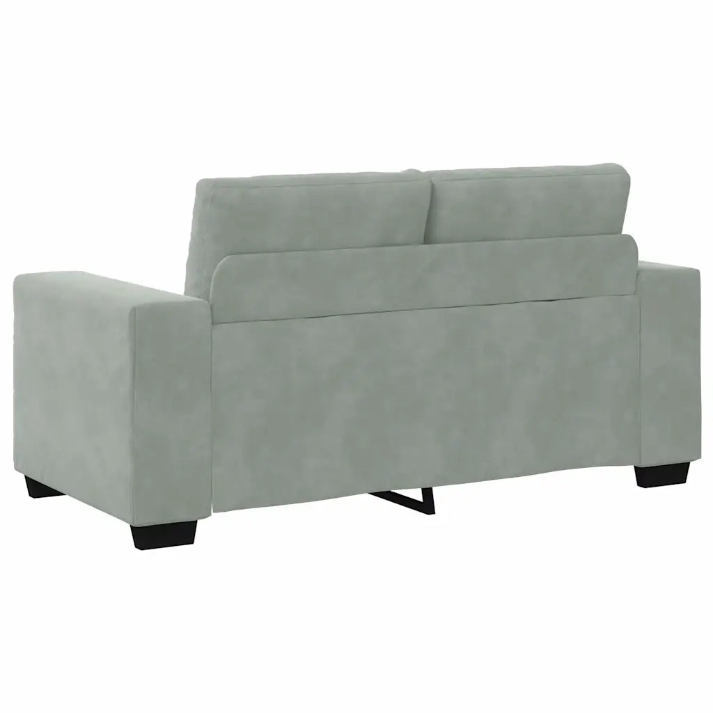 Set di divani 3 pcs Grigio chiaro 221 x 80 x 80 cm Velluto 3324639