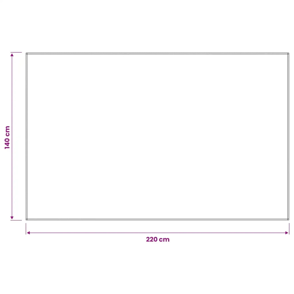 Tovaglia da Tavolo 5 pz Rettangolare Rosso Vino 140 x 220 cm 42040358