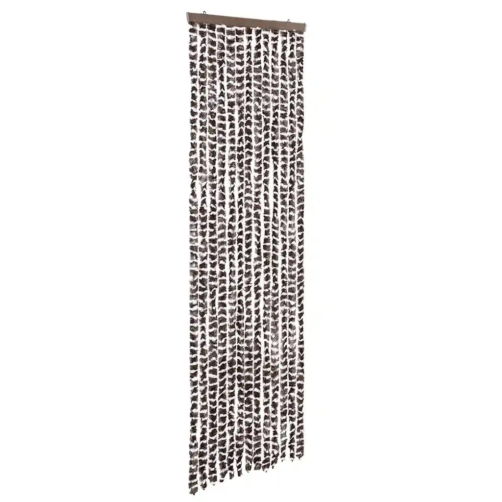 Zanzariera Marrone e Bianco 56x185 cm Ciniglia 325451