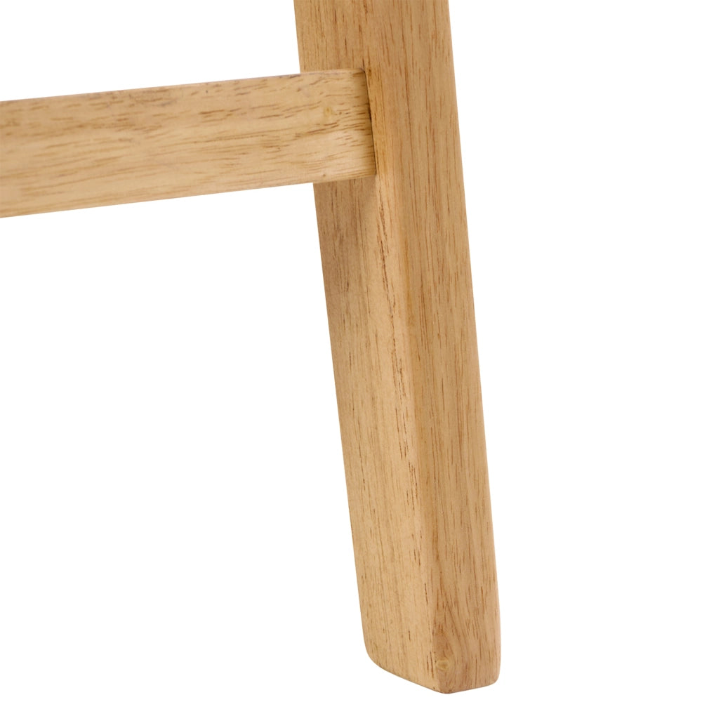 Sedie da bar in tessuto bouclé di poliestere marrone chiaro e beige con gambe in legno di gomma stile retrò tradizionale