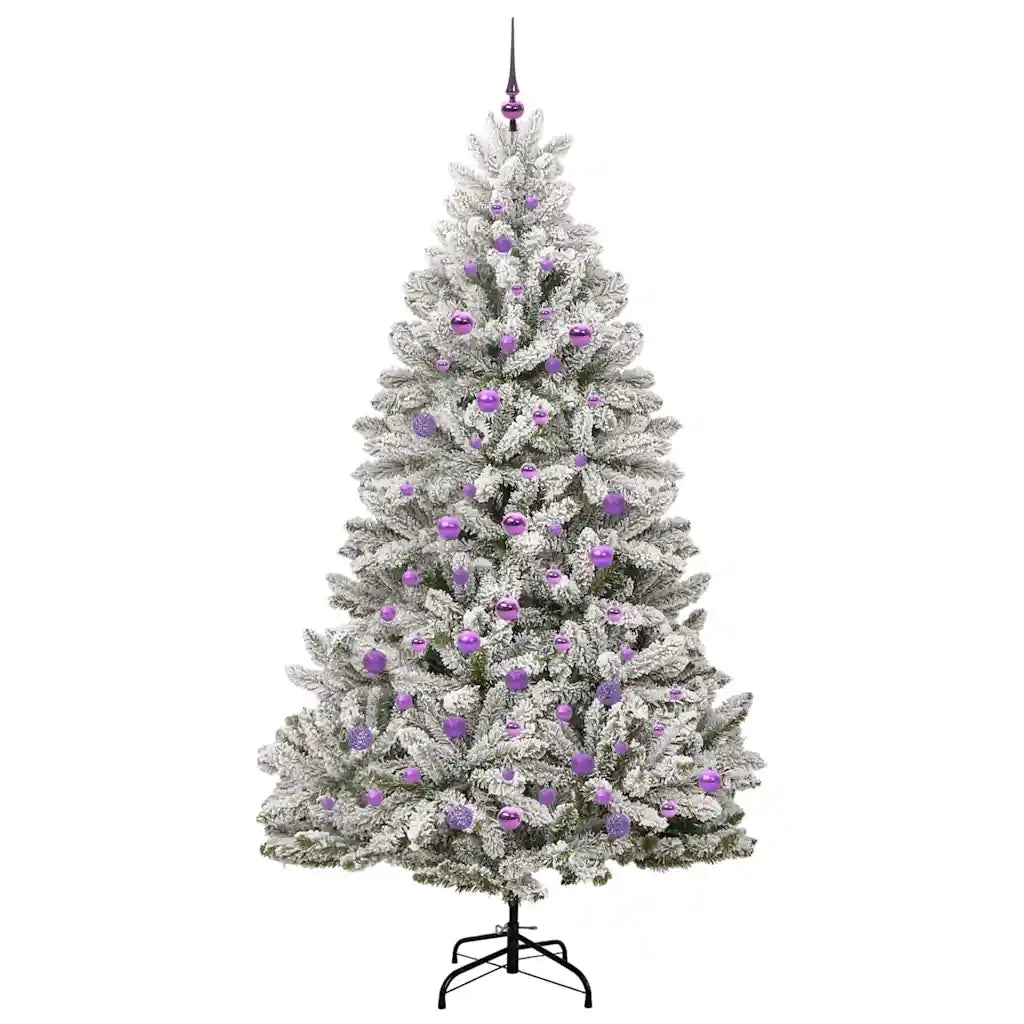 Albero di Natale | Decorazioni natalizie artificiale con 300 LED Verde e Bianco 210 cm