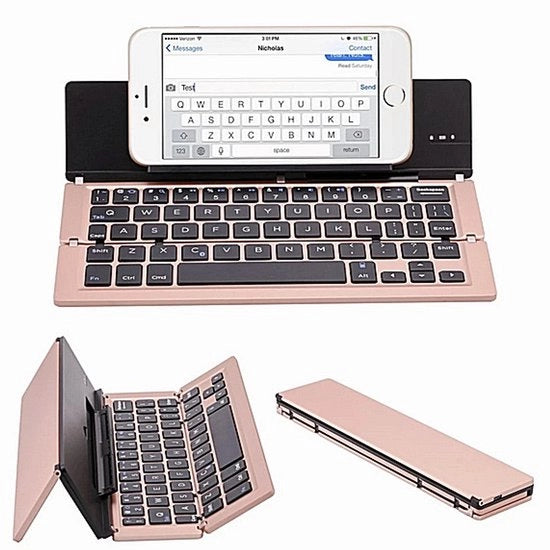 Tastiera portatile Bluetooth stand per tablet opvouabile
