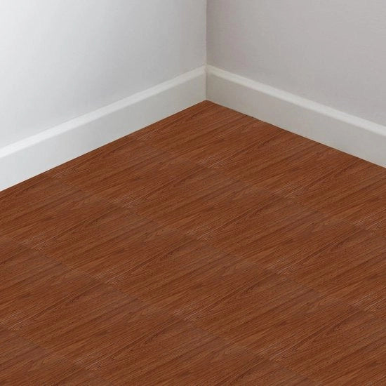 Set di pavimento in PVC autofibro, Pavimenti in PVC autofibro per bagno Pavimenti in PVC autofibro acqua-tetti 30x30 colore legno Pavimenti in PVC autofibro per cucina e soggiorno, 33 piastrelle