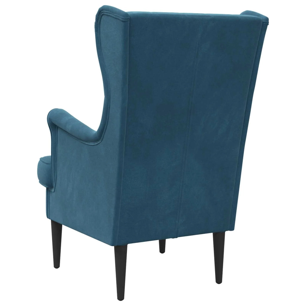 Poltrona-Divano Sedia Blu Velluto 210488