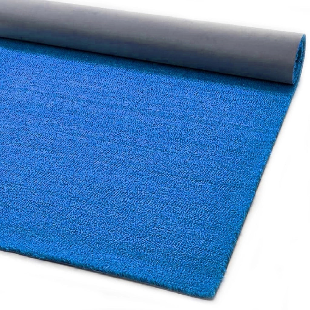 Zerbino Cocco Naturale Colorato Antiscivolo Su Misura Tappeto Ingresso Entrata 40x100 cm Blu