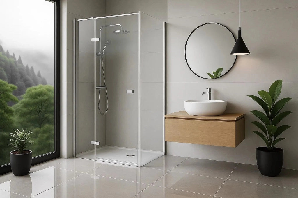 Cabina Doccia Rea Atlas 80x100 Chrome destra
