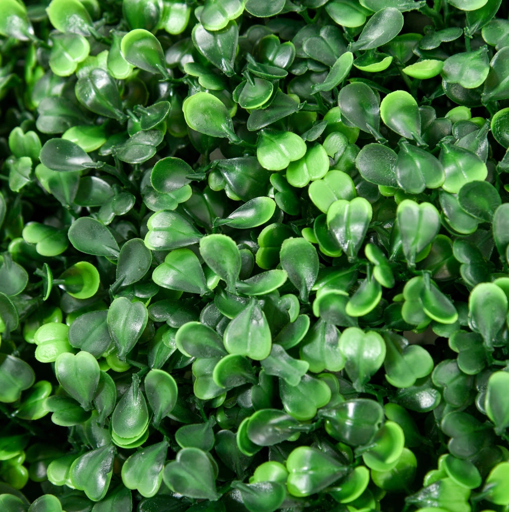 Set di 2 sfere di bosso artificiale ULEVR ?50 cm in plastica verde, decorazione per interni ed esterni