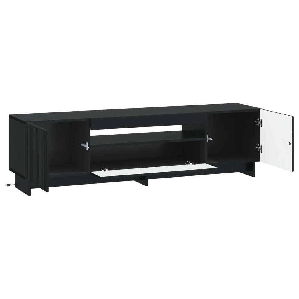 Mobile TV LED Nero Legno ingegnerizzato 896026