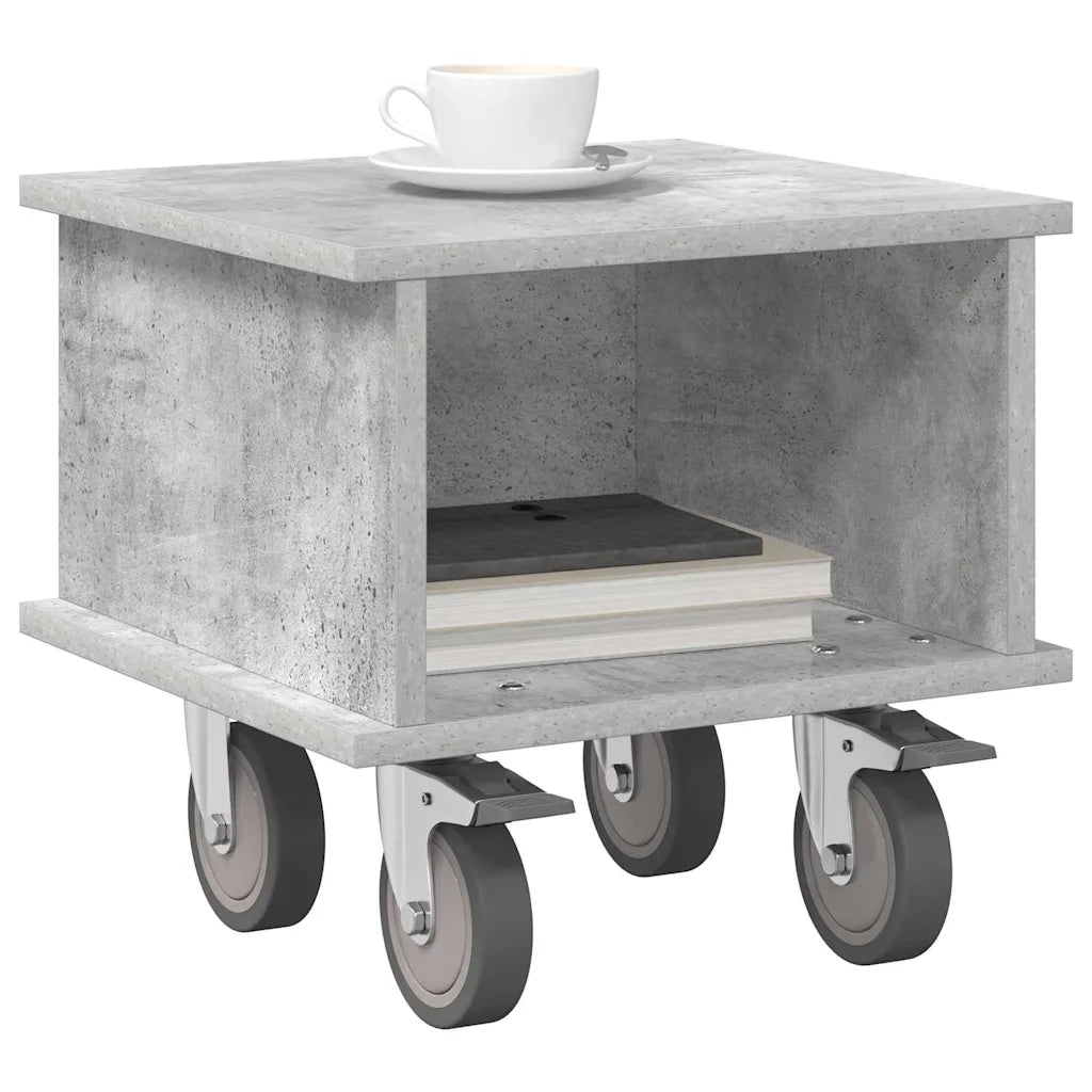 Supporto TV-Credenza per TV-Mobile TV Grigio cemento 37 x 35 x 35 cm Legno multistrato