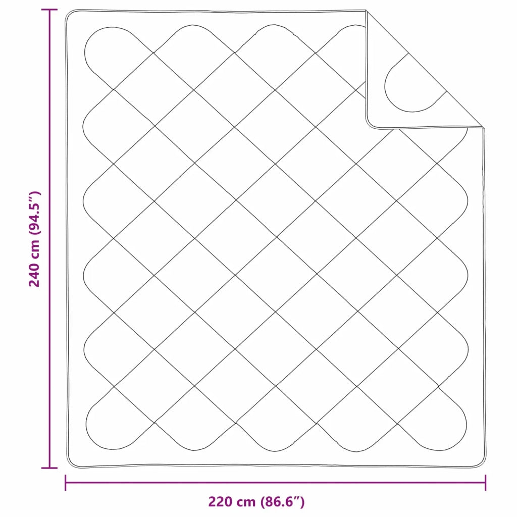 Piumone | Duvet per tutte le stagioni 3 pz Bianco Microfibra