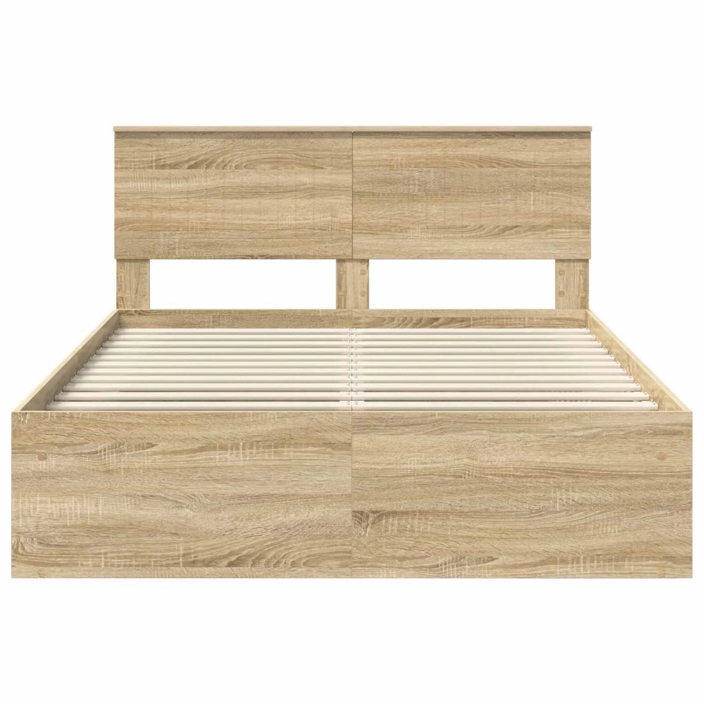 Letto matrimoniale | Letto per adulti | Struttura del letto Sonoma 140 x 190 cm Pino massello