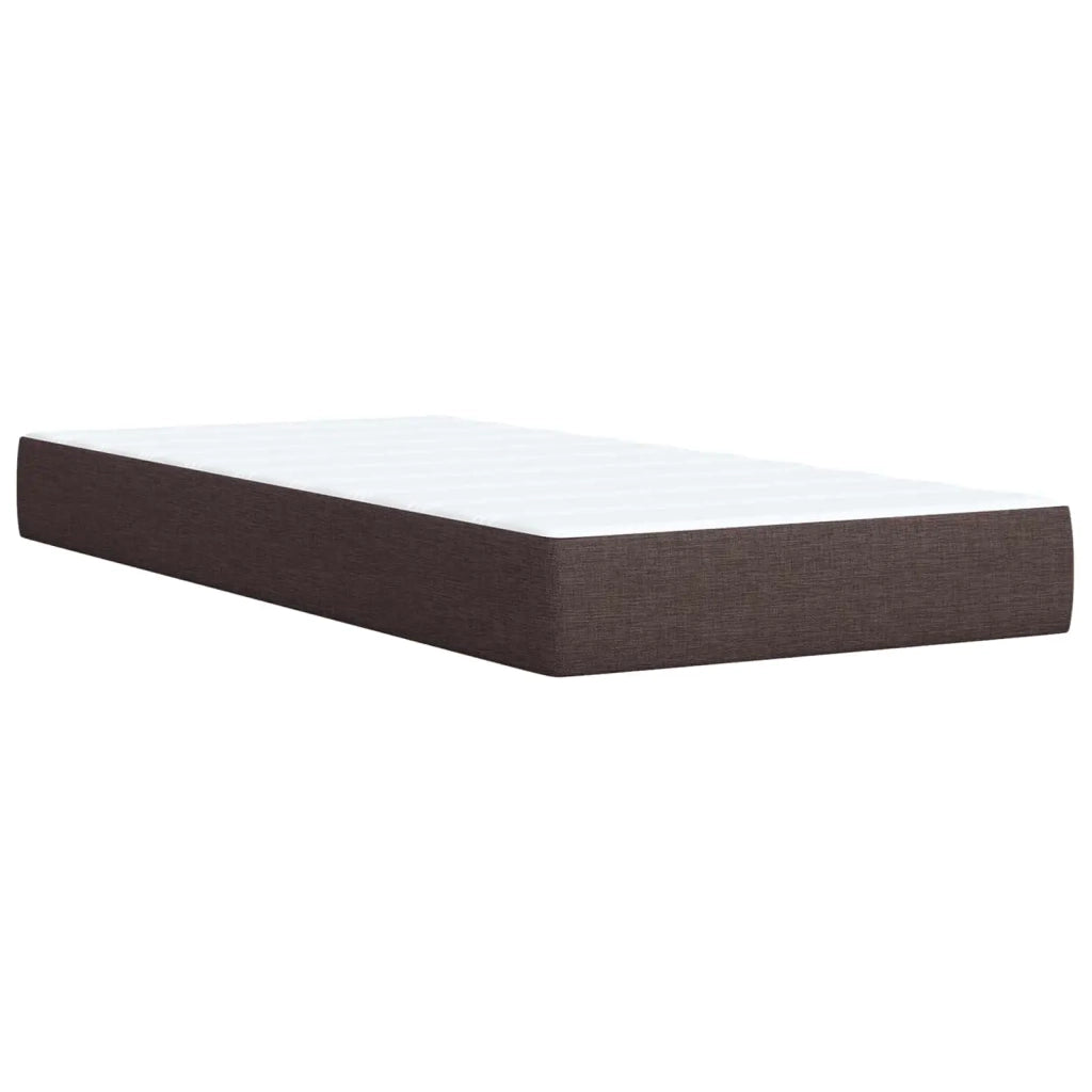Letto box spring con materasso Marrone Scuro 80 x 200 cm 3454736