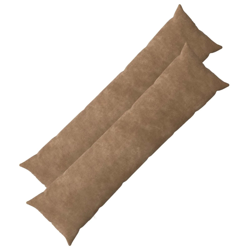 Cuscino 2 pz HEERLEN Tortora 40 x 145 cm Fleece in microfibra 926214