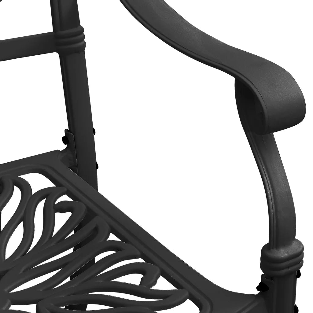 Set da Bistrot 3 pz in Alluminio Pressofuso Nero 3070566