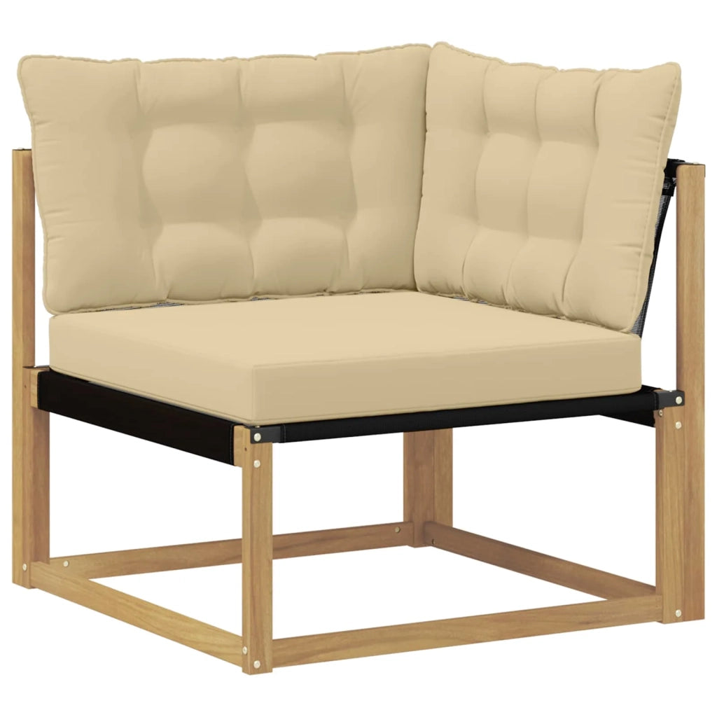 Set di divani da esterno 7 pz Bianco e Beige 3388747