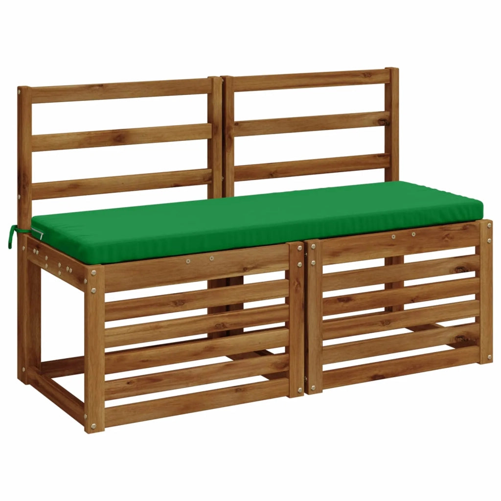 Cuscini per Panchina a 2 Pezzi SOEST 2 pz 100% Poliestere Verde 948831