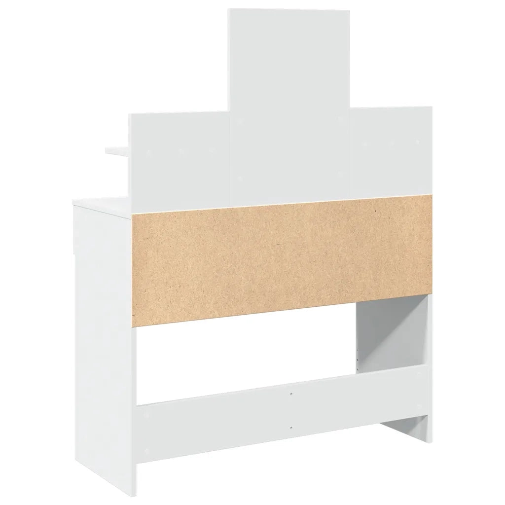 Toeletta | Tavolo da Trucco con LED Bianco 100x40x130 cm