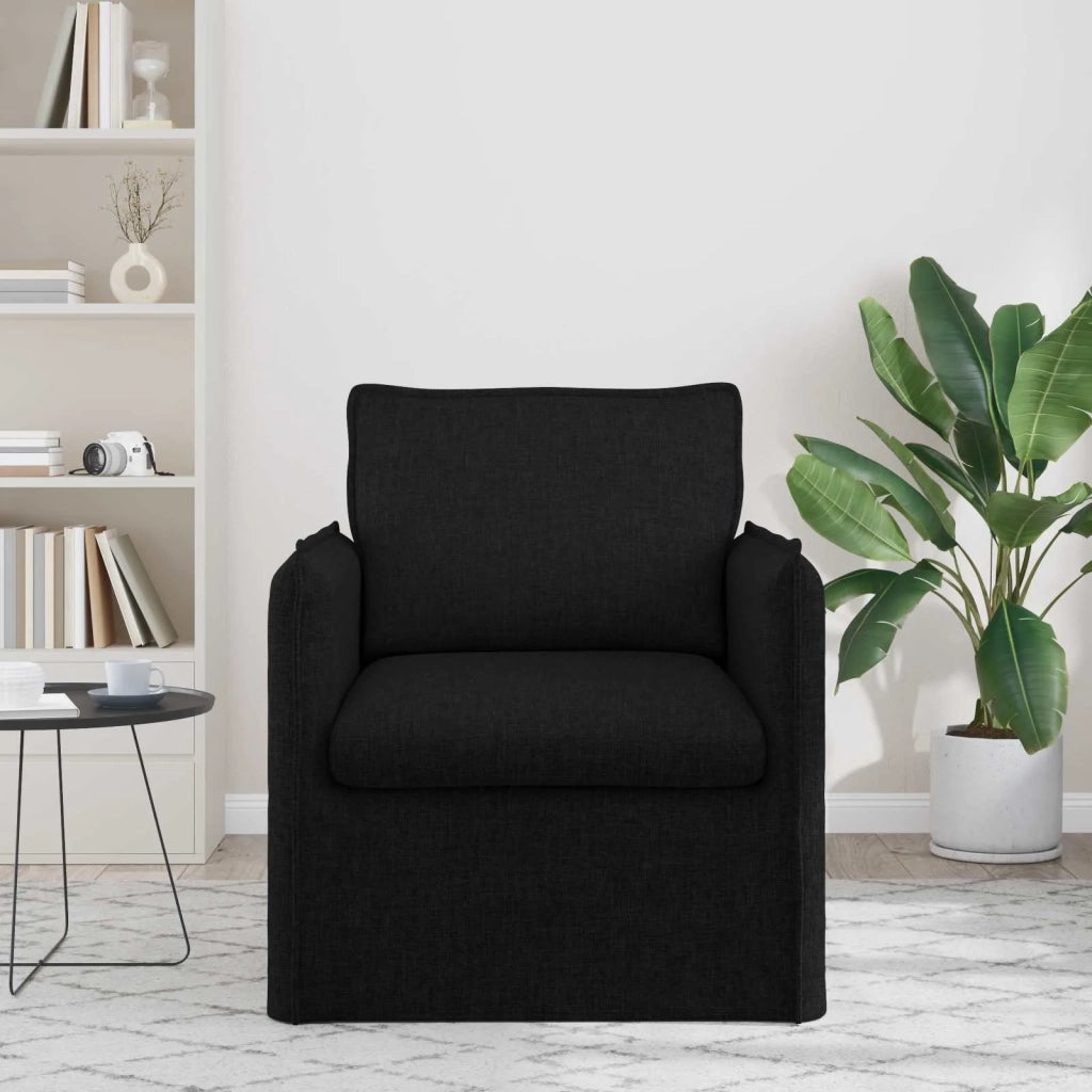 Divano Nero 75 x 82 x 85 cm Tessuto 42024506