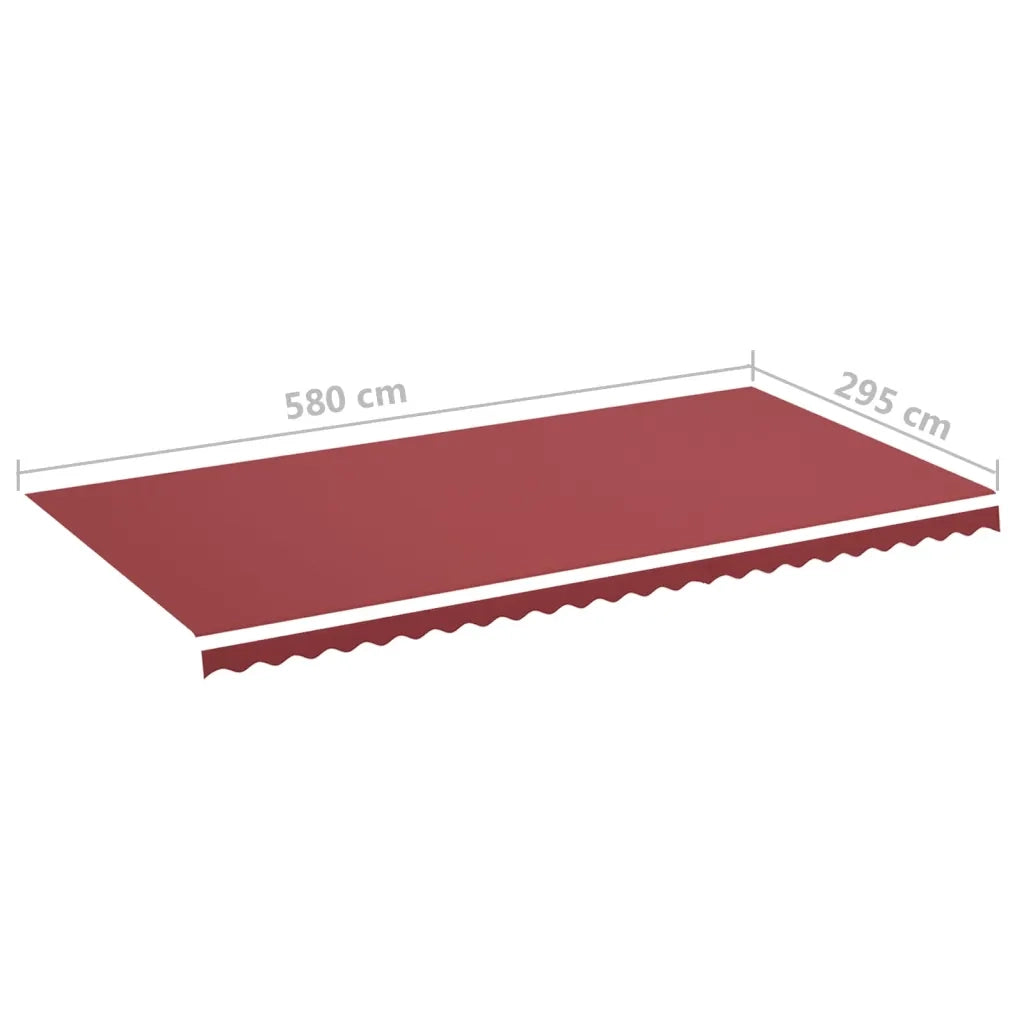 Tessuto di Ricambio per Tenda da Sole-Ricambio telo per tenda da sole Rosso Borgogna 6x3 m